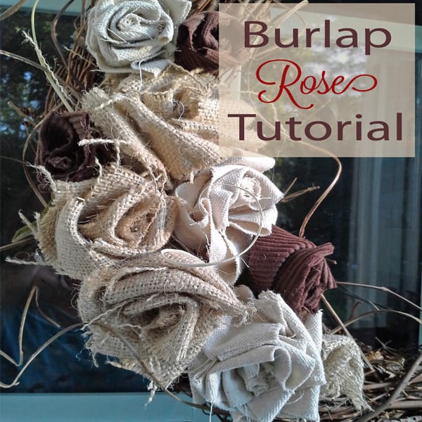 Easy to Follow Burlap Rose Tutorial