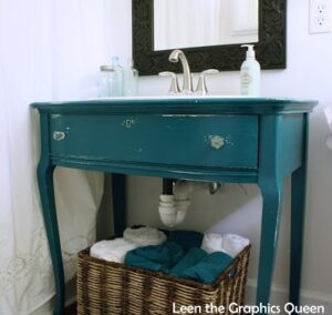 turquoise-bathroom-vanilty