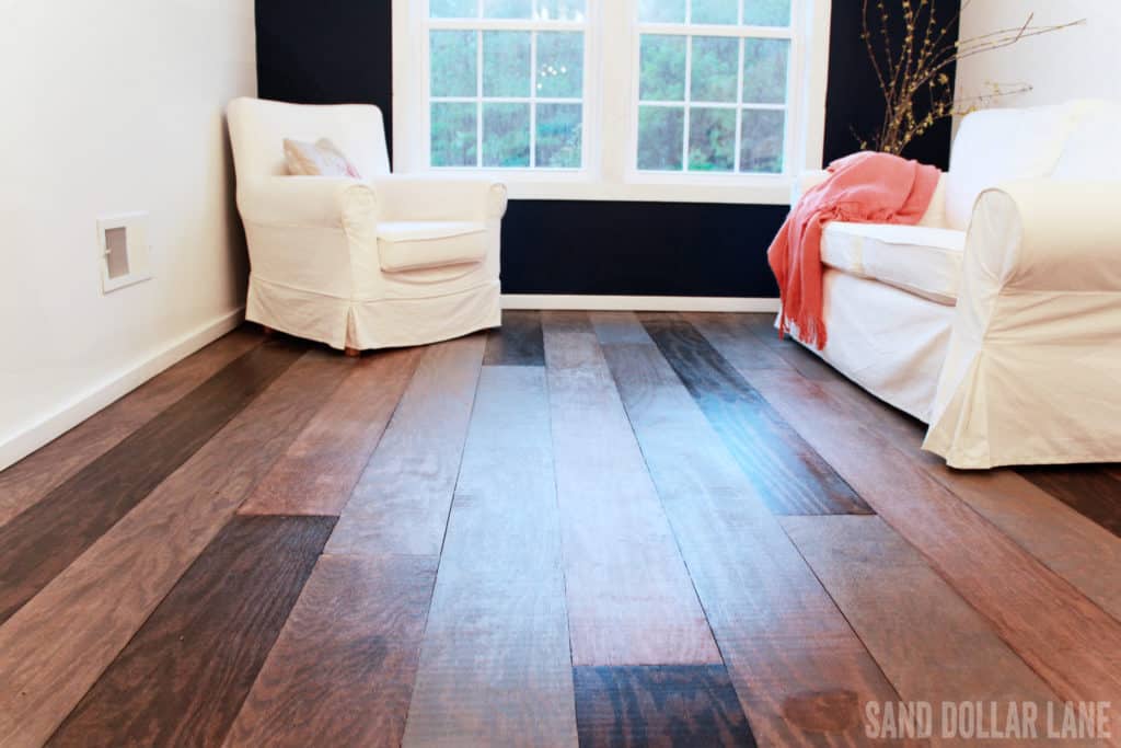 wood flooring in bonus room