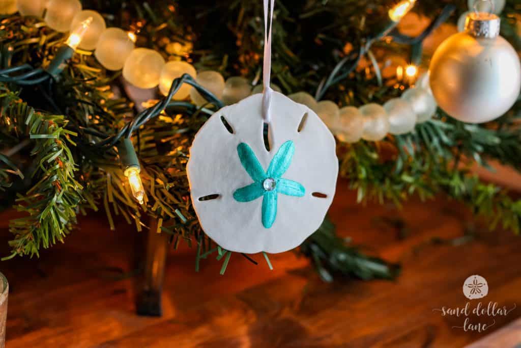 hand painted sand dollar ornaments