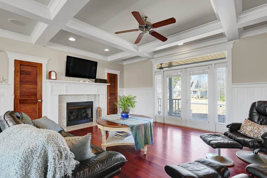 Southern Style Coastal Home living area