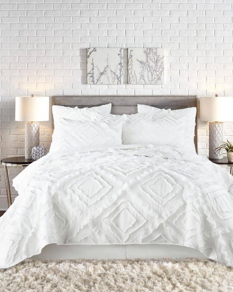 white coastal bedding