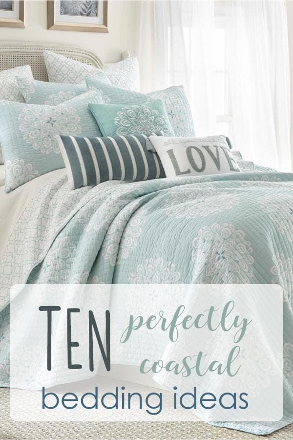 aqua bedding