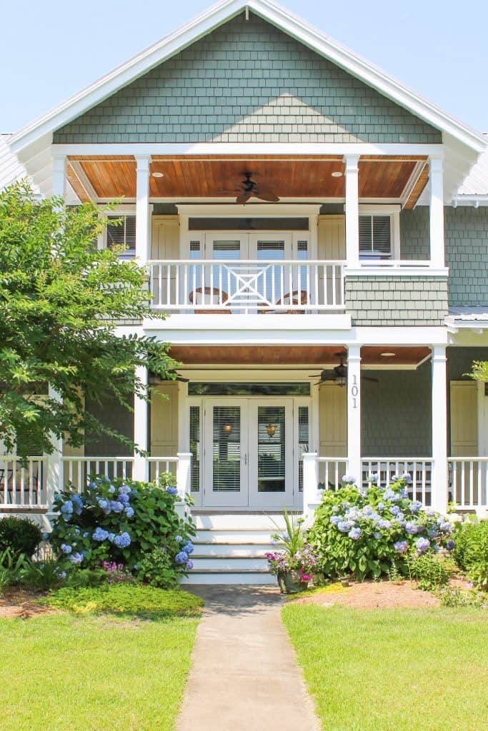 Southern Style Coastal Home front door