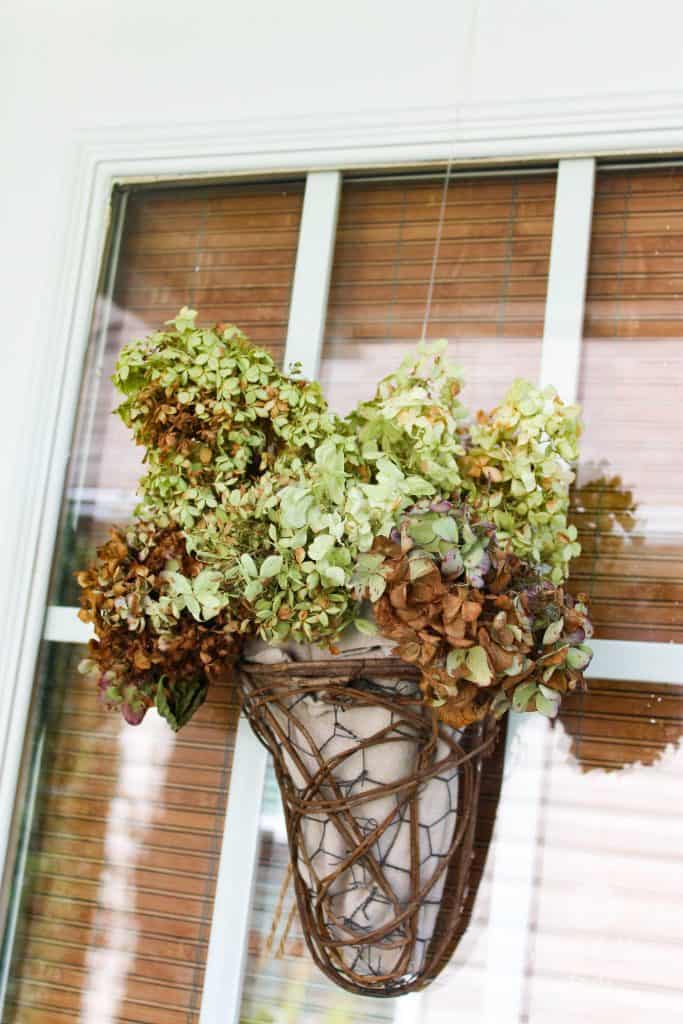 Cute basket for Fall door