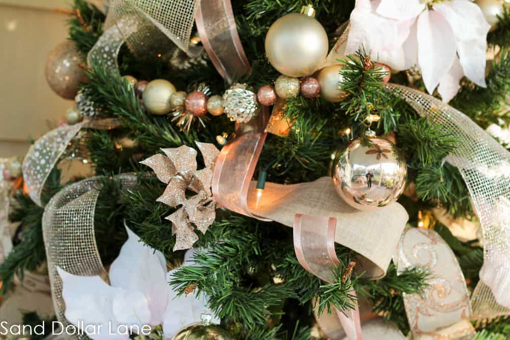 rose gold Christmas tree