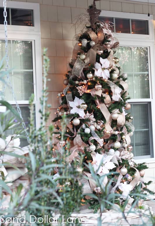 Beautiful rose gold Christmas tree