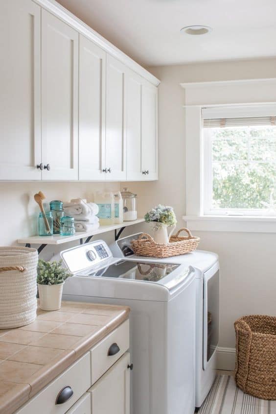 Coastal Laundry Area Mood Board - Sand Dollar Lane