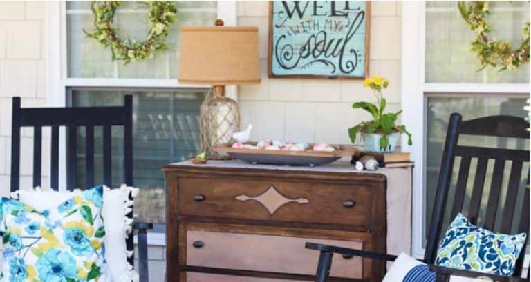 Spring Front Porch Decorating