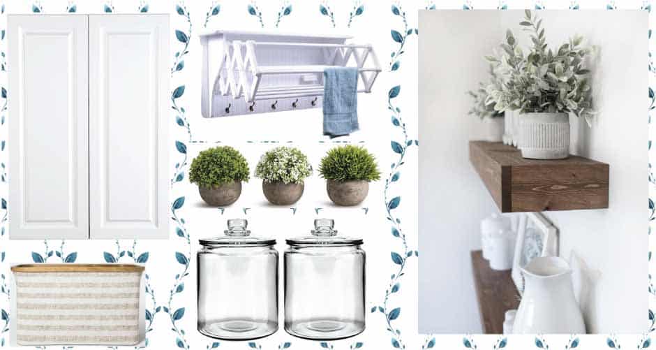 Coastal Laundry Area Mood Board