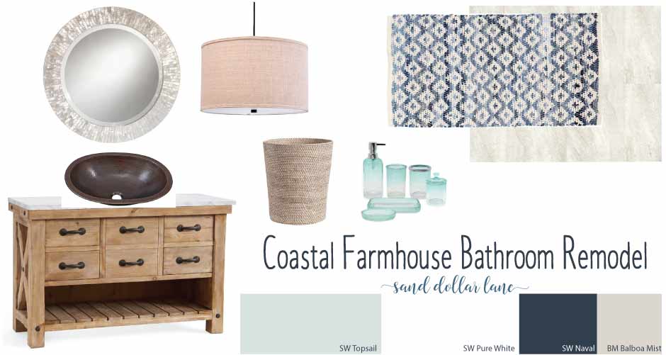 Coastal Farmhouse Bathroom Remodel Week 1