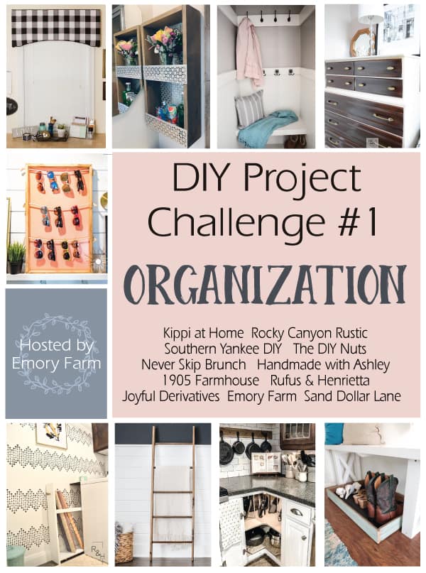 DIY Challenge - Boot Tray #boottray #mudroom #organization #DIY