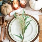 neutral fall tablescape