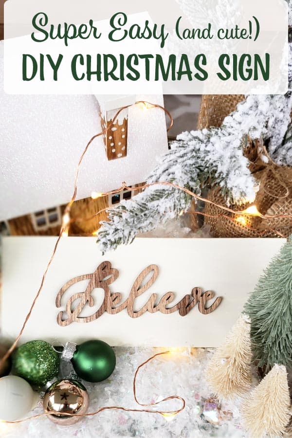 DIY Christmas sign