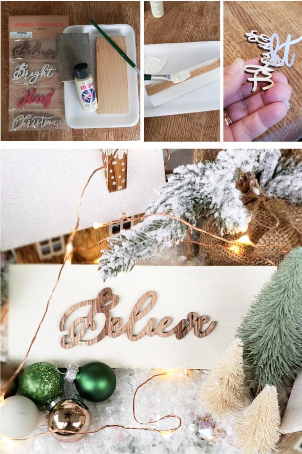 diy Christmas sign tutorial