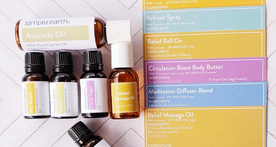 Simply Earth Essential Oil Subscription Box Review- 1/2020