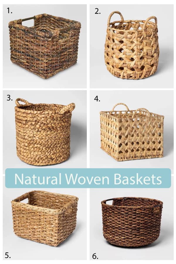 natural storage baskets