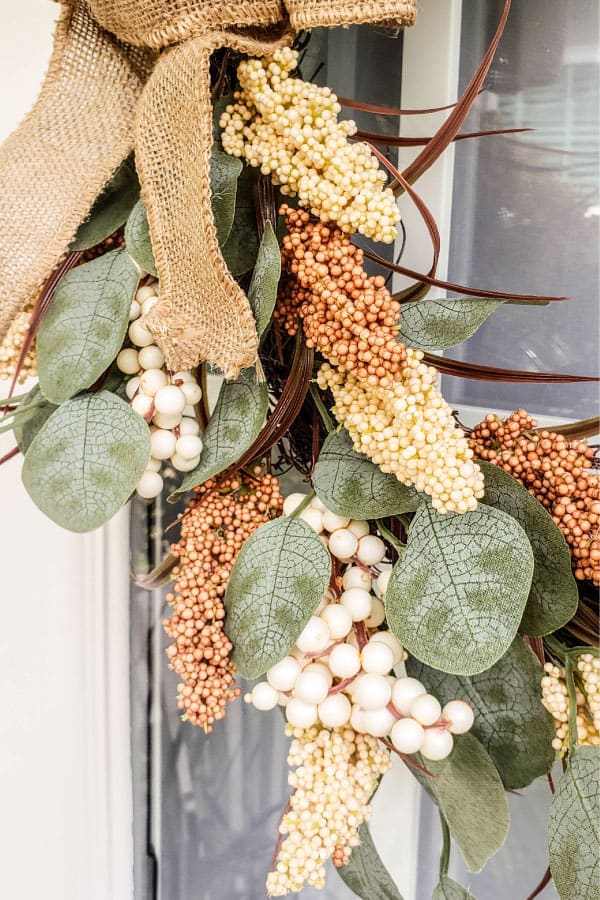 fall door wreath