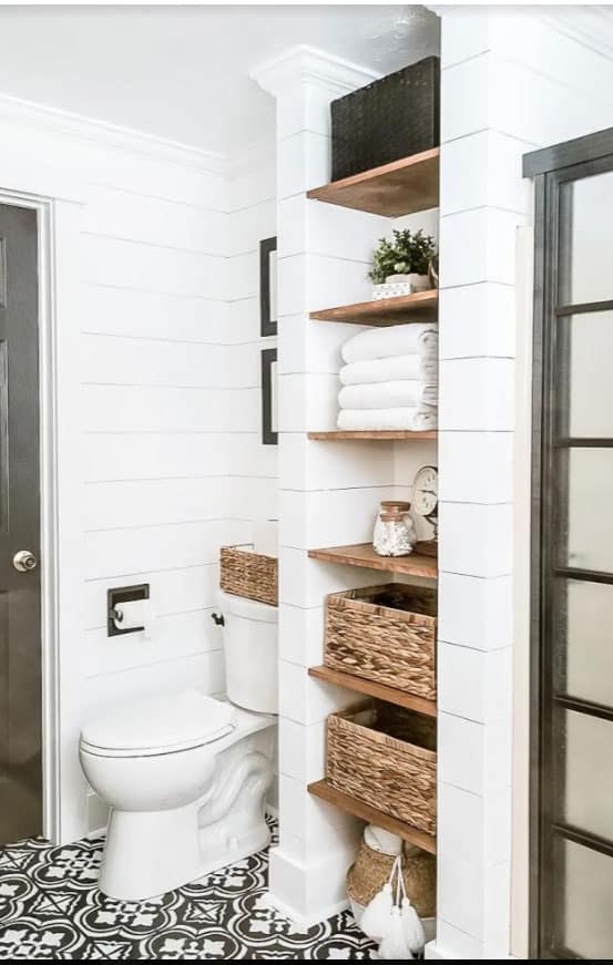 How to Organize a Bathroom Closet the Easy Way! - Joyful Derivatives