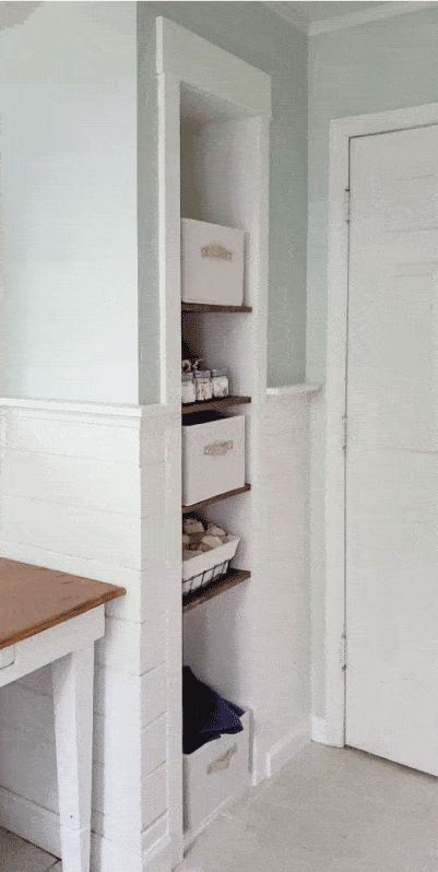 coastal bathroom closet