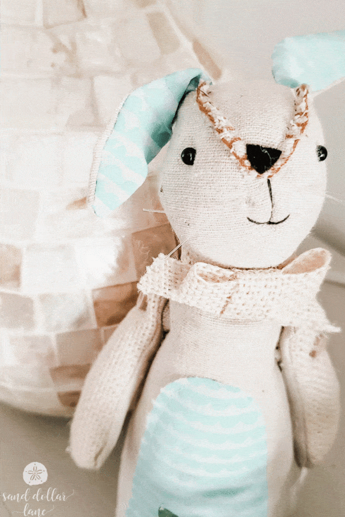 cloth bunny for spring decoration