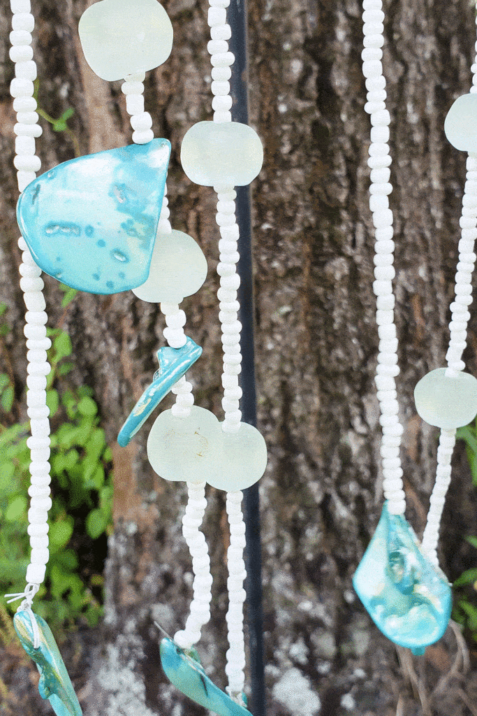 turquoise wind chimes