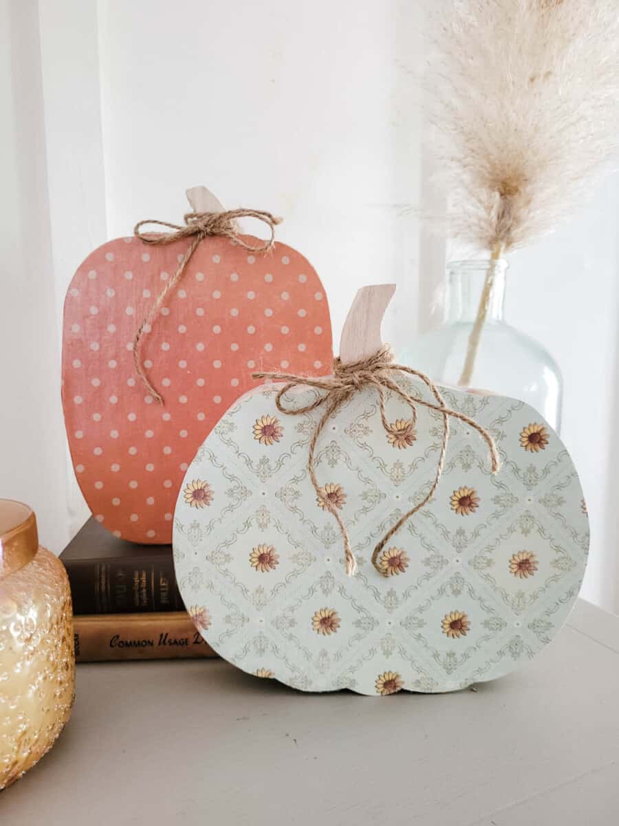 How To Decorate Pumpkins with Vintage Doilies - What Meegan Makes