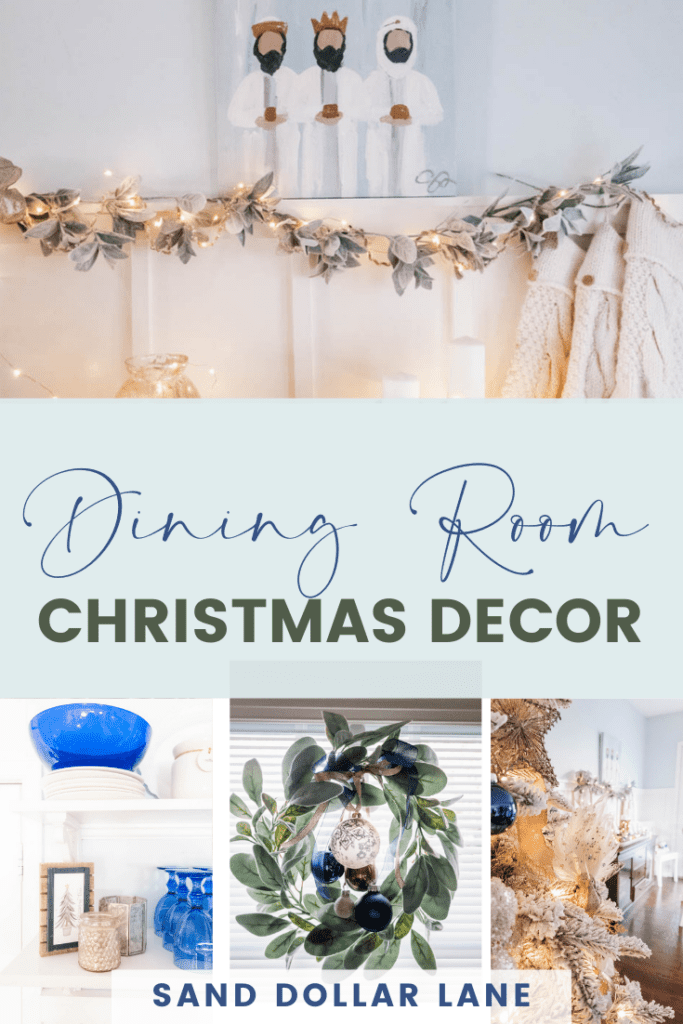 dining room Christmas decor