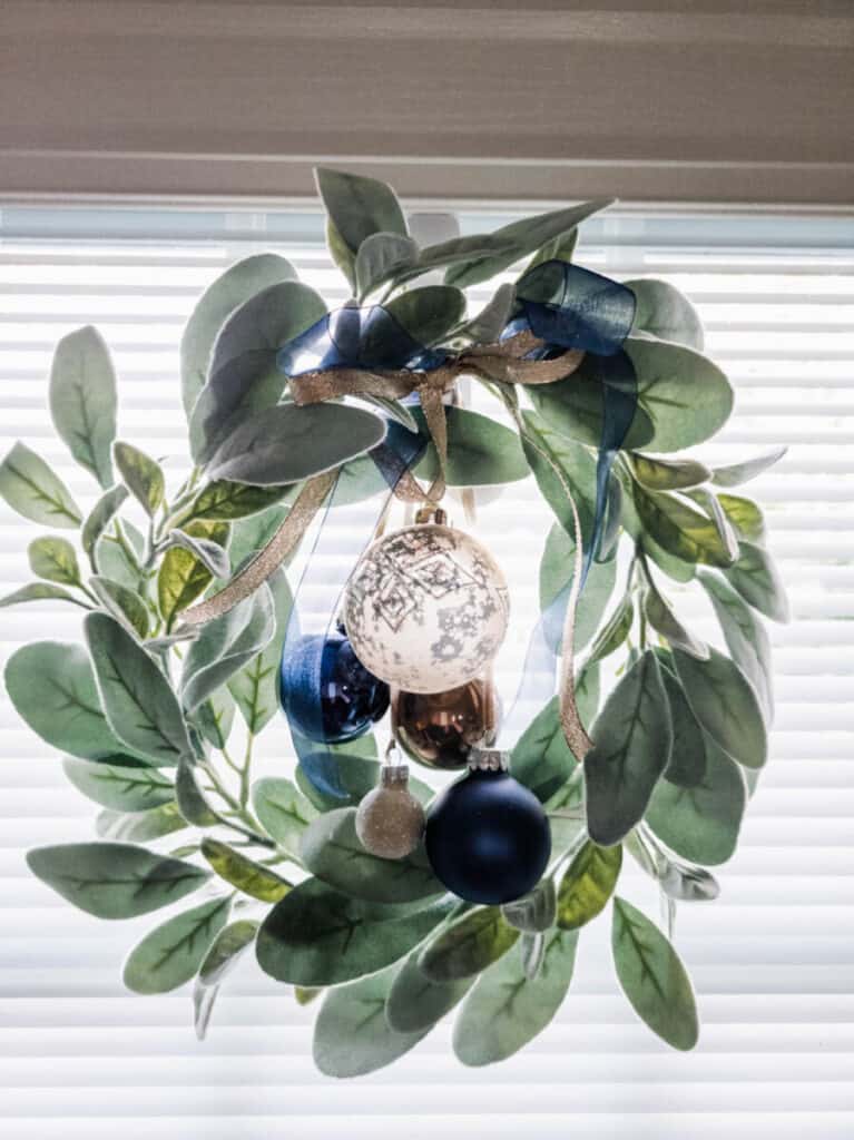 lambs ear Christmas wreath