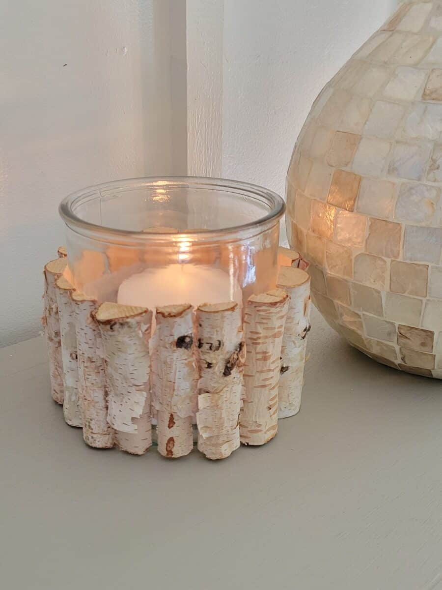 rustic style candle holder