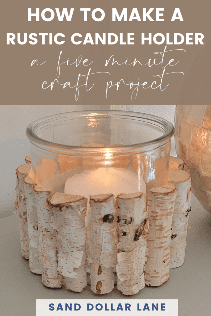 birch branch candle holder