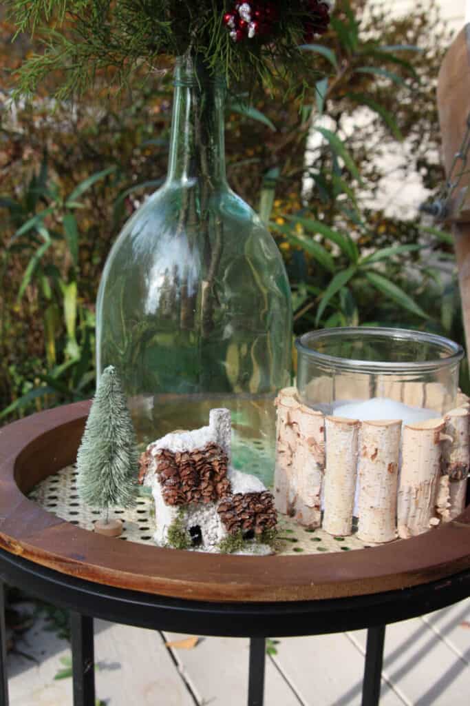 birch candle holder