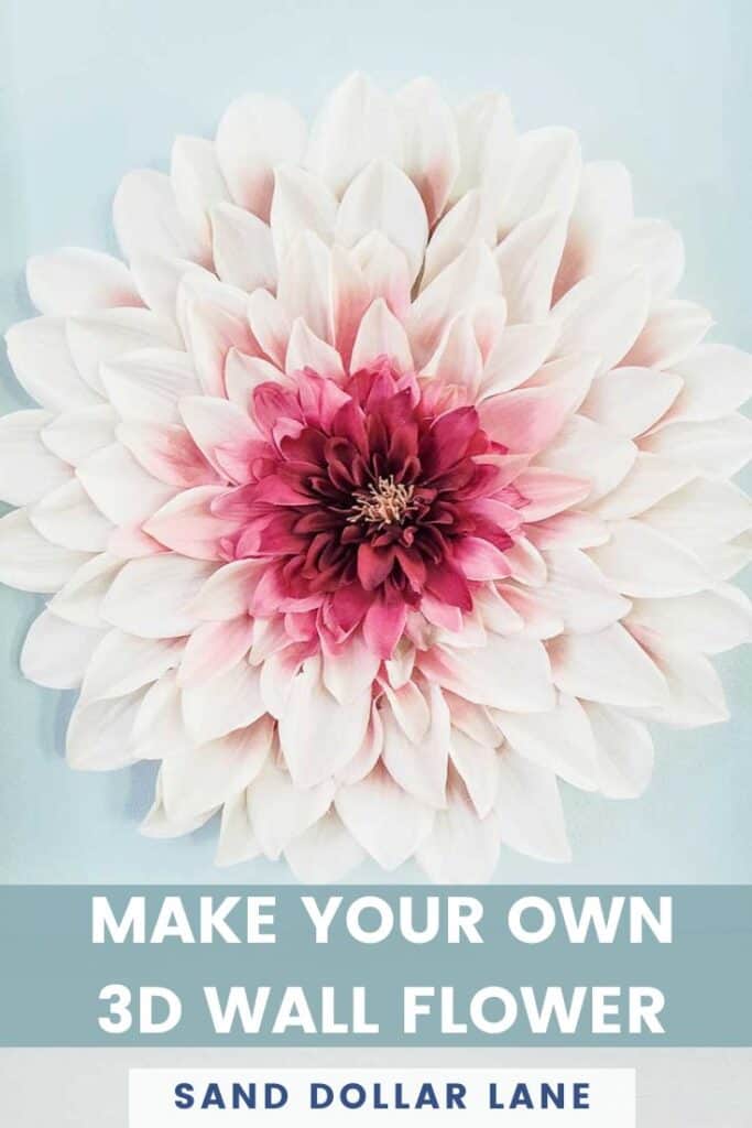 make your own 3d wall flower