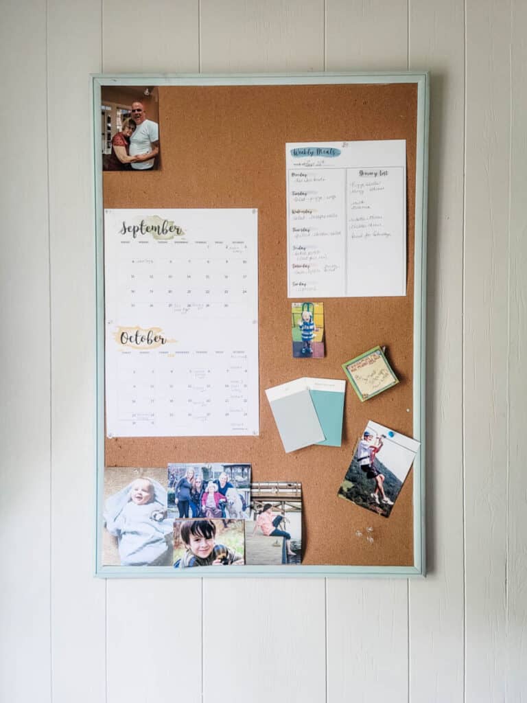 command center in mudroom