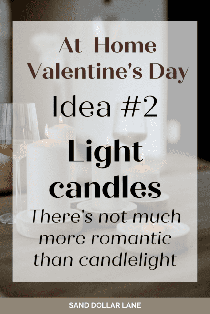 valentines day idea light candles