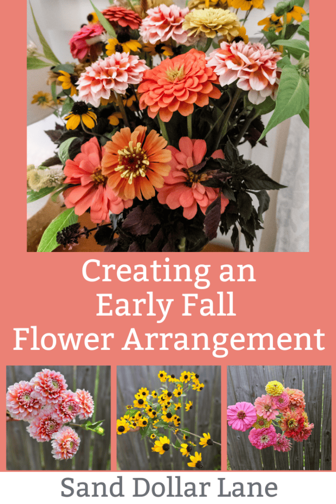 tutorial for making an early fall flower arrangment