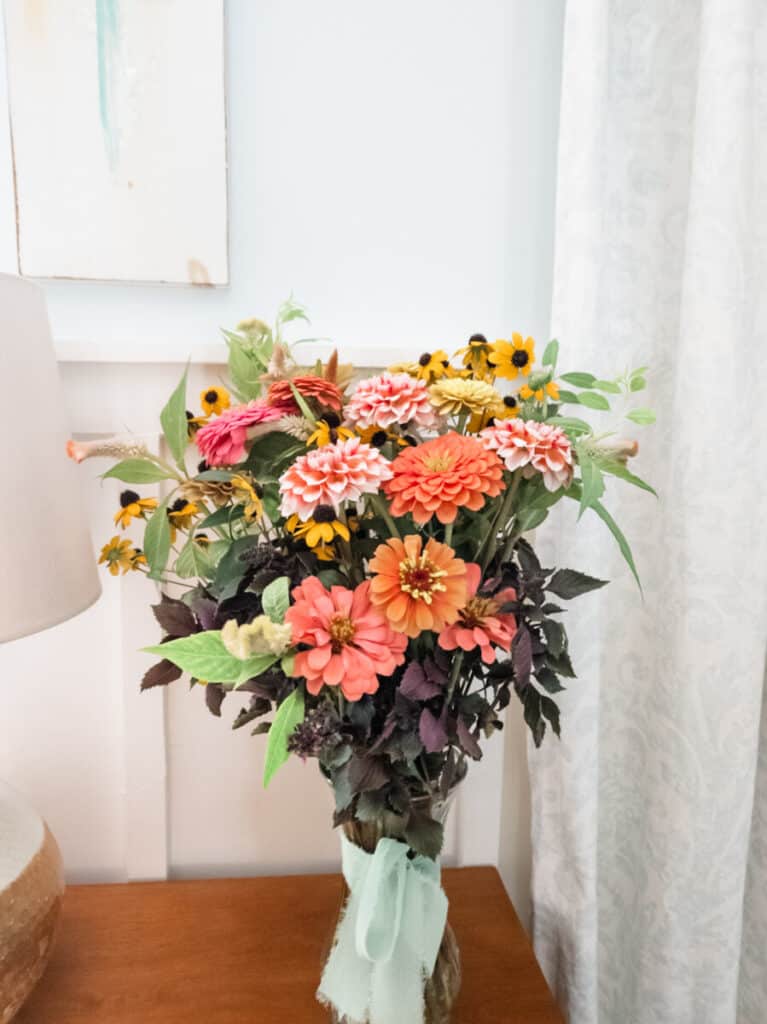 early fall flower arrangement